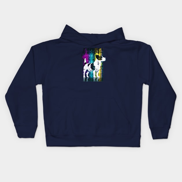 Jack Russell Terrier Jack Dog Puppy Art Kids Hoodie by Furrban